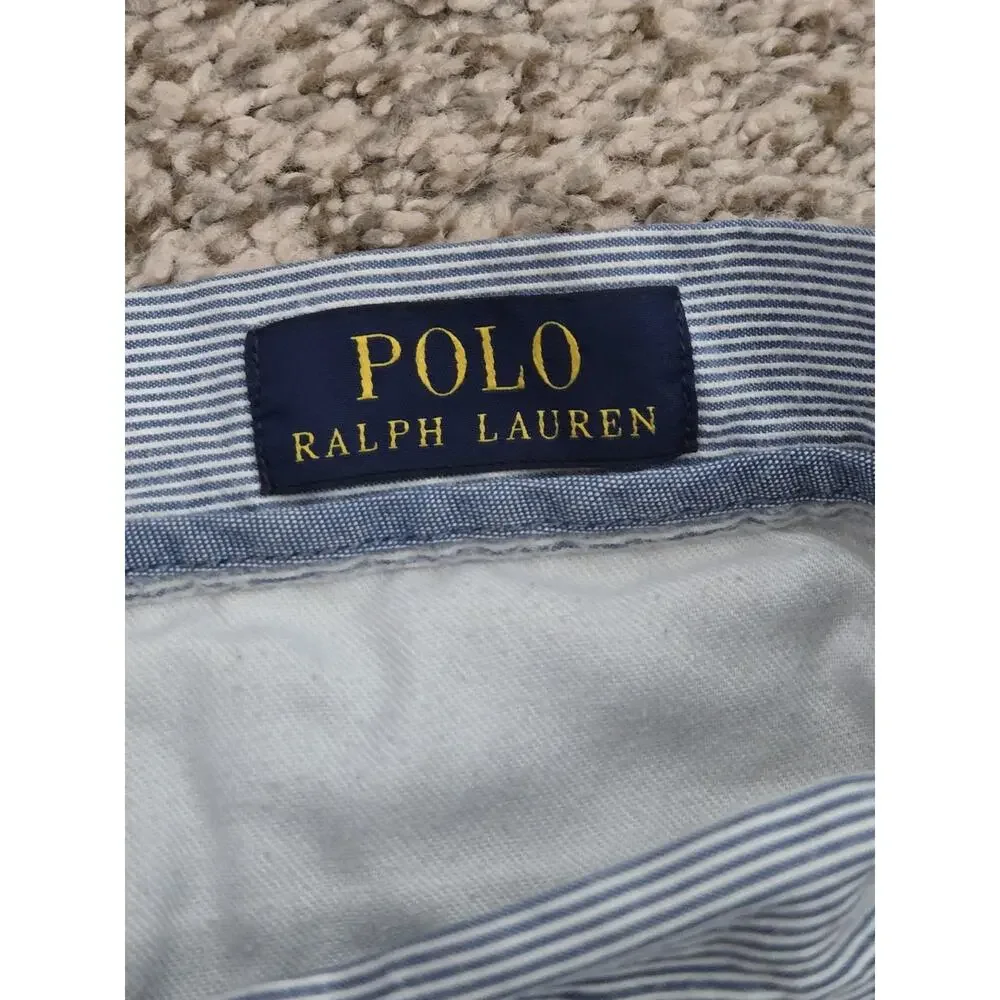 POLO RALPH LAUREN Men's All Over Pony Pinstripe Classic Fit 9” Shorts Size 31